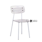 Ghế cafe fastfood thân nhựa chân sắt CC01003-PC