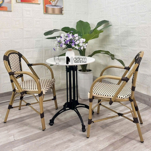 Bàn ăn ngoài trời mặt đá phiến TE07003A-06E