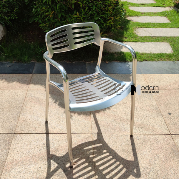 Bộ bàn ghế cafe sân vườn hợp kim nhôm SL TE07001-06N / CC07001-A