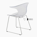 Ghế cafe thân nhựa trong suốt CC01001-PC