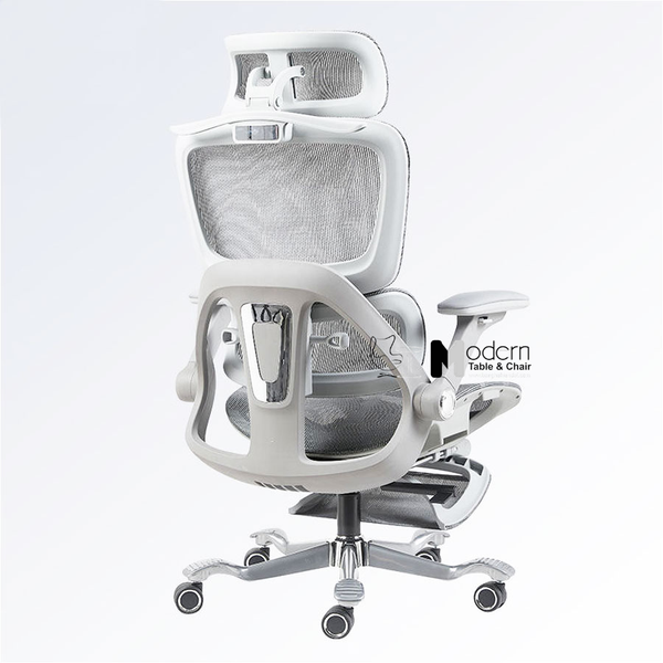 Ghế lãnh đạo công thái học lưới màu xám CR01001-2M