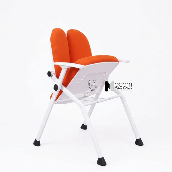 Ghế đào tạo xếp gọn nệm vải màu cam CT01003-2F