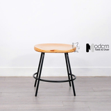 Ghế Cafe Nhỏ Gọn Mặt Gỗ Chân Sắt CB Tractor 2A-45W