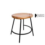 Ghế Cafe Nhỏ Gọn Mặt Gỗ Chân Sắt CB Tractor 2A-45W