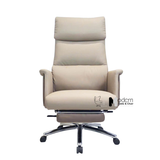 Ghế nữ lãnh đạo nệm PU dày có gác chân CR06007-P