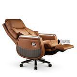 Ghế làm việc nệm da lưng cao có gác chân CR06003-P