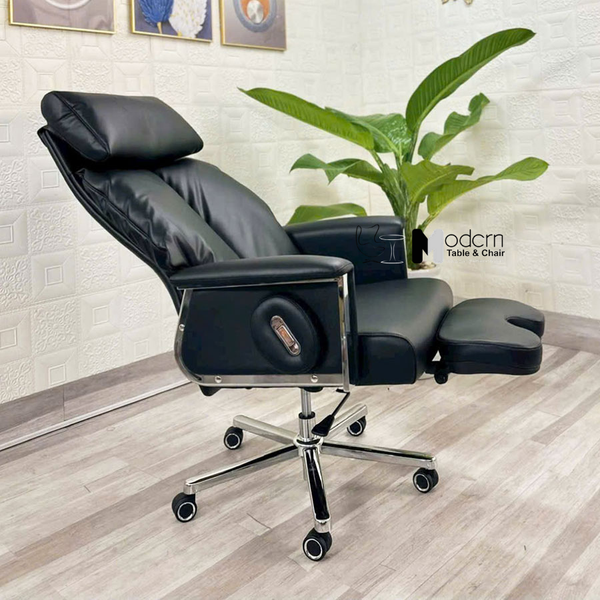 Ghế giám đốc nệm dày có gác chân CR07002-P