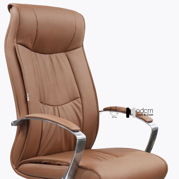 Ghế làm việc tại nhà nệm da lưng cao CM080005-P