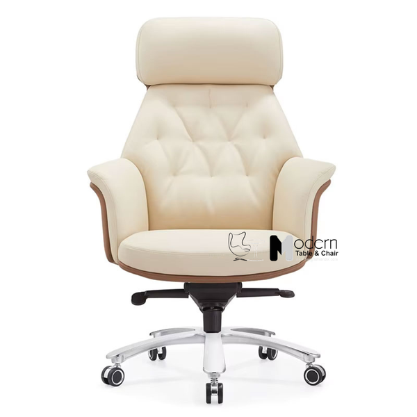 Ghế xoay giám đốc nệm da thật cao cấp CM01001-L