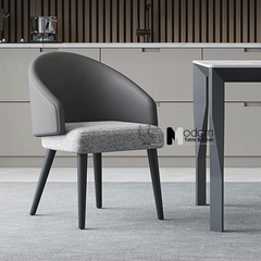 Ghế nhà hàng khung gỗ nệm vải LUCAS-F