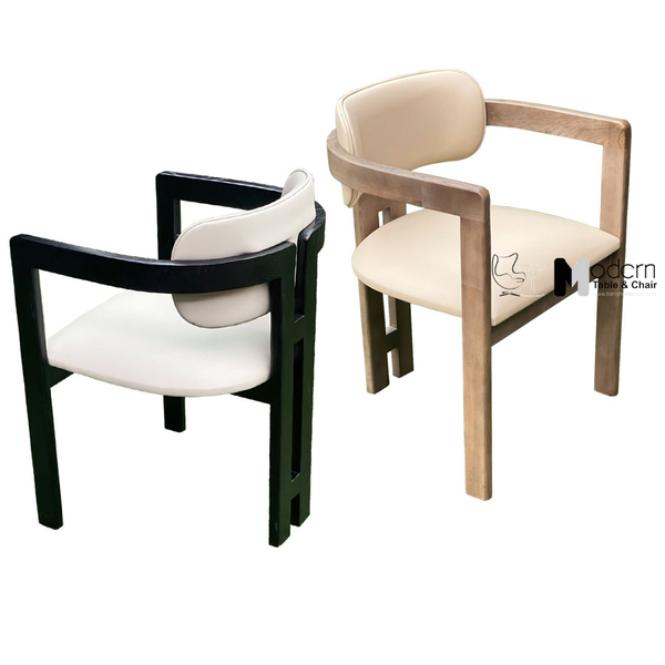 Ghế tiếp khách khung gỗ có tay vịn PALO 12-F