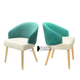 Ghế nhà hàng khung gỗ nệm vải LUCAS-F