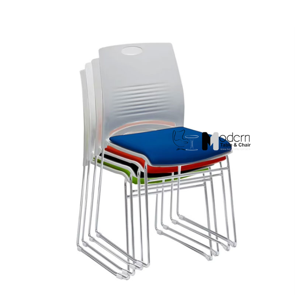 Ghế tiếp khách lưng nhựa nệm vải nhiều màu CC07002-M