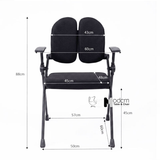 Ghế hội nghị gấp gọn tựa lưng đôi CT01003-F