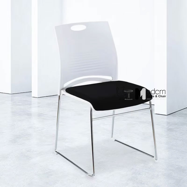 Ghế tiếp khách lưng nhựa nệm vải nhiều màu CC07002-M