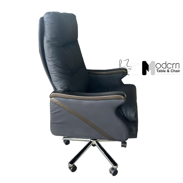 Ghế giám đốc có gác chân bọc da cao cấp CR4122-P