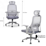 Ghế xoay văn phòng lưng lưới nệm vải CM4561-2M