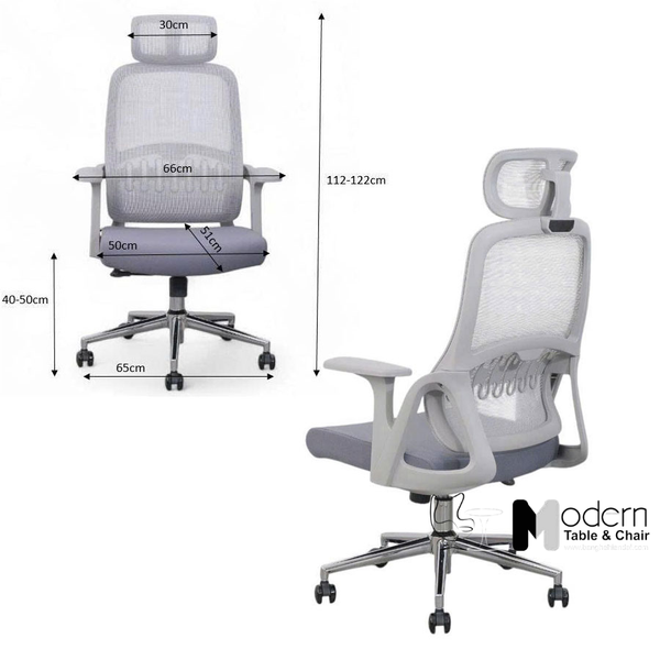 Ghế xoay văn phòng lưng lưới nệm vải CM4561-2M