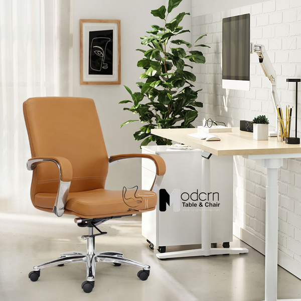 Ghế làm việc lưng trung nệm dày CE08001-P