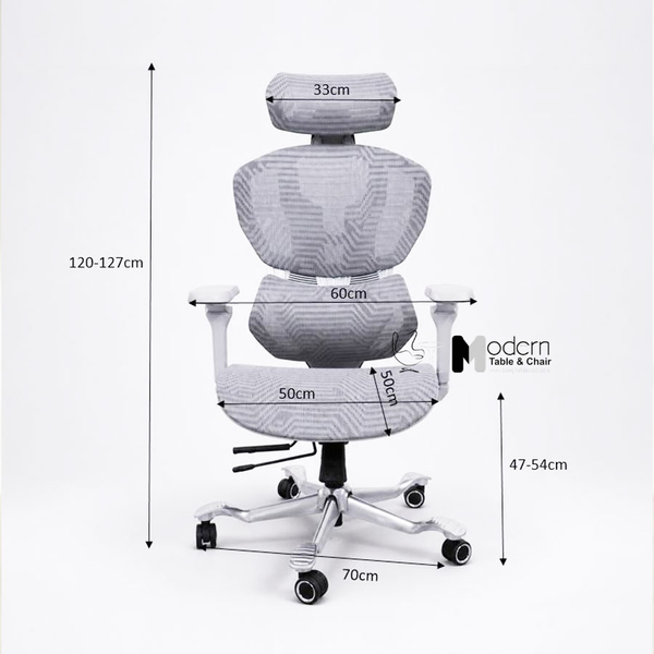 Ghế lưới làm việc hỗ trợ cột sống cao cấp CG01001-M