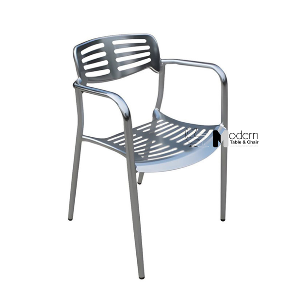 Ghế cafe ngoài trời khung hợp kim nhôm cao cấp CC07001-A