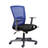 Ghế nhân viên lưng lưới chân nhựa đen CE080006A1-M