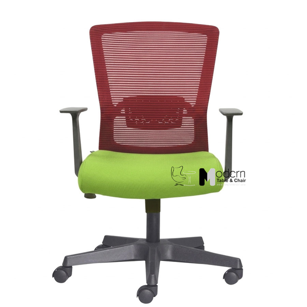 Ghế nhân viên lưng lưới chân nhựa đen CE080006A1-M