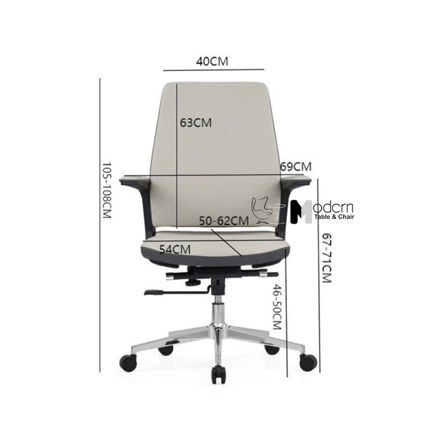 Ghế xoay làm việc lưng trung nhỏ gọn CE27002-P
