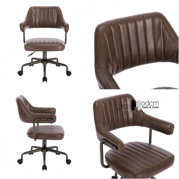 Ghế văn phòng nhỏ gọn nệm da NAPPA CE23003-P