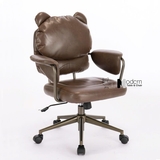 Ghế làm việc nệm da lưng trung CE23002-P