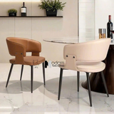 Ghế phòng ăn có tay nệm da cao cấp CN23001-P