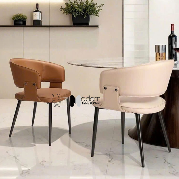 Ghế phòng ăn có tay nệm da cao cấp CN23001-P