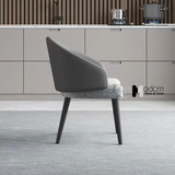 Ghế nhà hàng khung gỗ nệm vải LUCAS-F