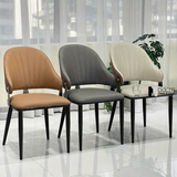 Ghế nhà hàng nệm da chân sắt có tay CN16012-P