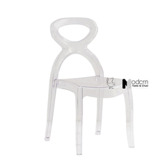 Ghế nhà hàng tiệc cưới trong suốt xếp chồng được CC01002-PC