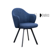 Ghế phòng ăn thân xoay nệm vải cao cấp CRAB 8A-F