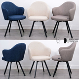 Ghế phòng ăn thân xoay nệm vải cao cấp CRAB 8A-F