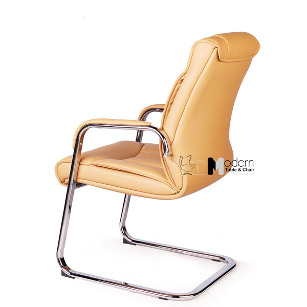 Ghế họp chân quỳ nệm da lưng trung CV080005-P