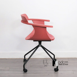 Ghế tiếp khách thân nhựa chân bánh xe NARA2-S1