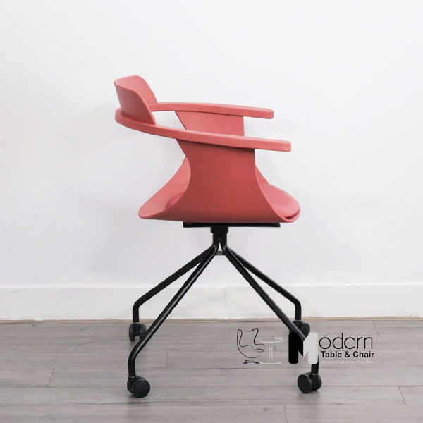 Ghế tiếp khách thân nhựa chân bánh xe NARA2-S1