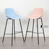 Ghế bar thân nhựa chân sắt cố định CB01001-S
