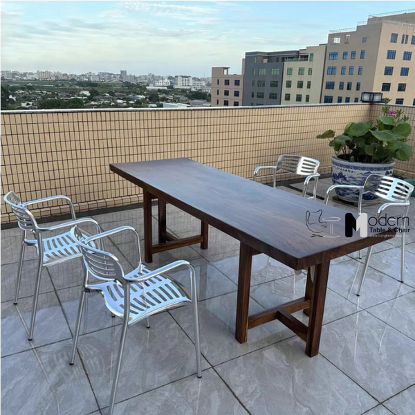 Ghế cafe ngoài trời khung hợp kim nhôm cao cấp CC07001-A