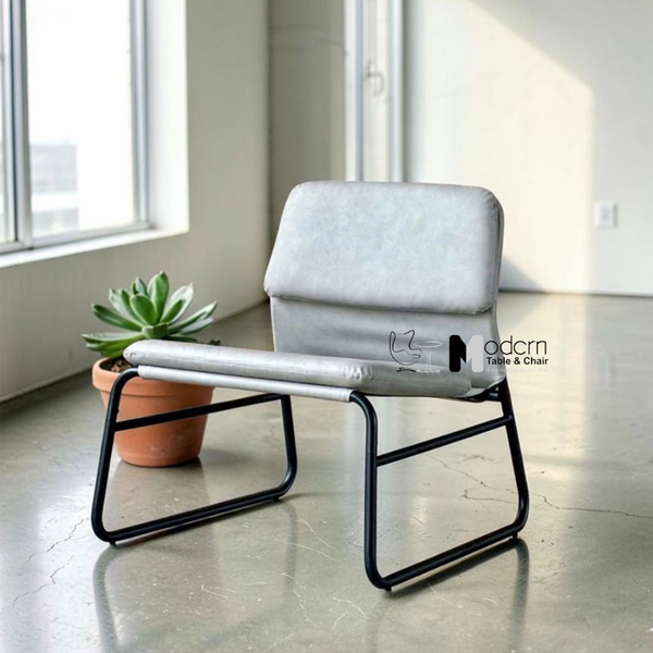 Ghế sofa sảnh chờ nệm da chân vòng CS03002-P