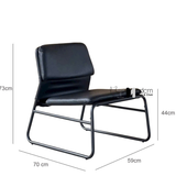 Ghế sofa sảnh chờ nệm da chân vòng CS03002-P