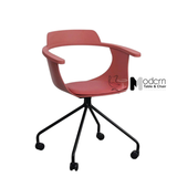 Ghế tiếp khách thân nhựa chân bánh xe NARA2-S1