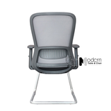 Ghế tiếp khách chân quỳ lưng lưới nệm vải lưới CV08002-M