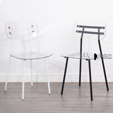 Ghế cafe fastfood thân nhựa chân sắt CC01003-PC