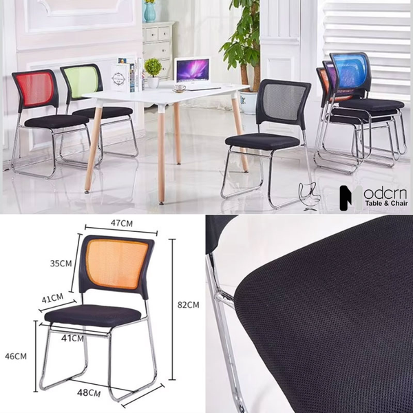 Ghế đào tạo chân vòng lưng lưới nhiều màu CC07001-M