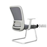 Ghế phòng họp chân quỳ khung nhựa trắng CV08002-2M