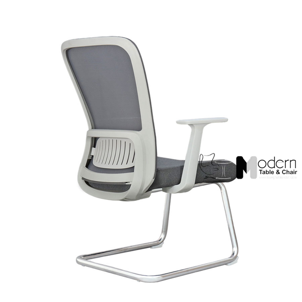 Ghế phòng họp chân quỳ khung nhựa trắng CV08002-2M